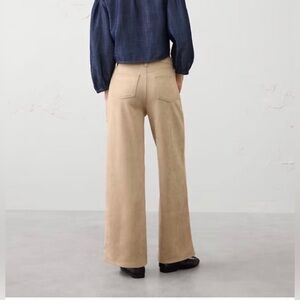 Banana republic high rise wide leg vegan suede pants size 27